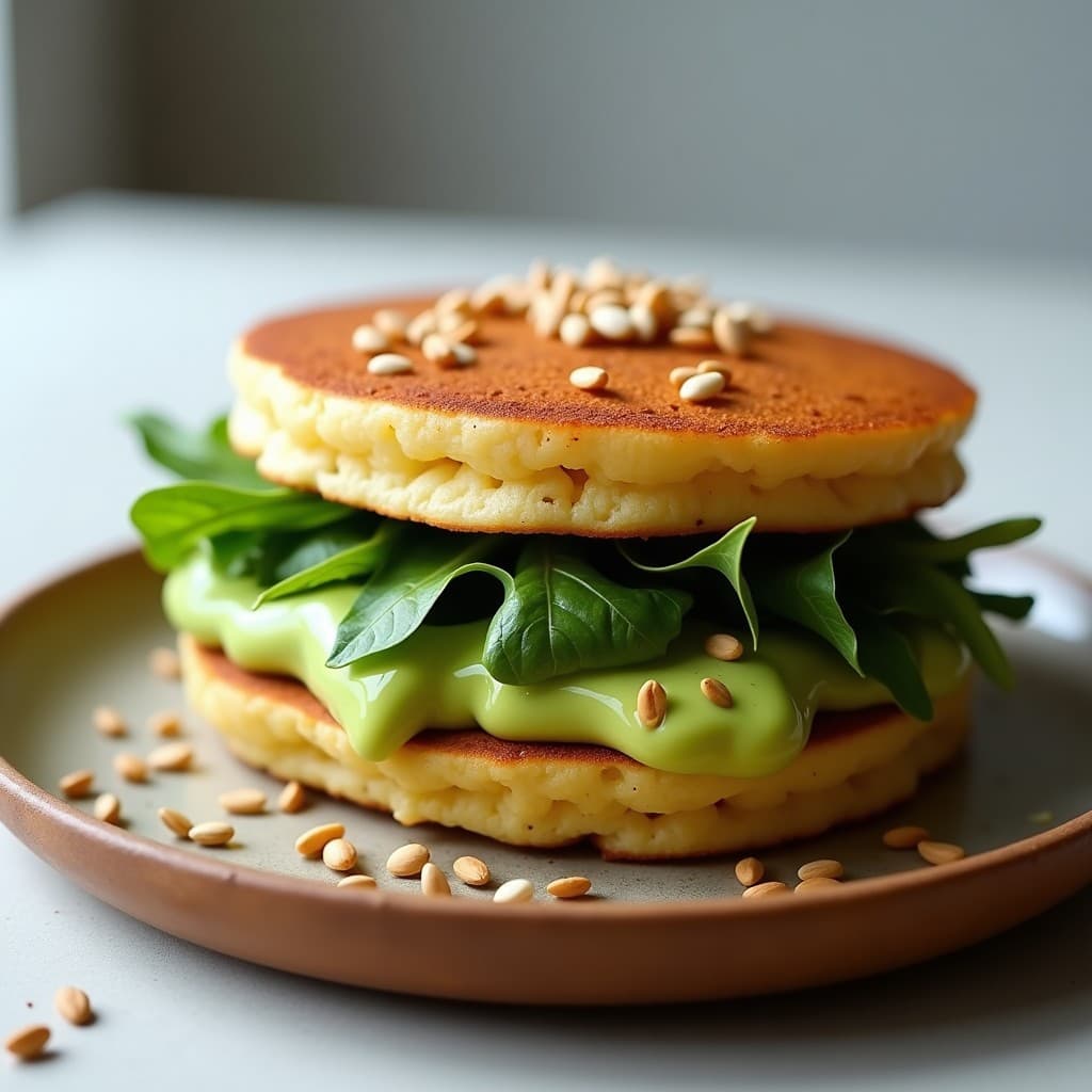 Sándwich de Pan de Plátano Maduro con Crema de Aguacate y Semillas: Desayuno Sin Harina