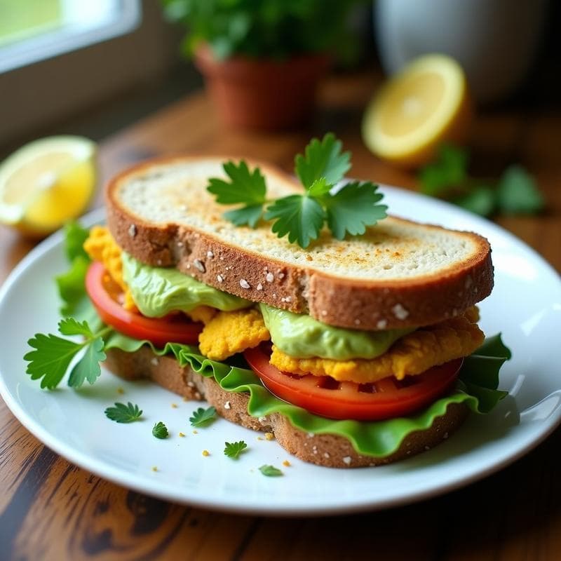 Sándwich de Pollo al Curry y Aguacate: Receta en Thermomix Rápida y Nutritiva