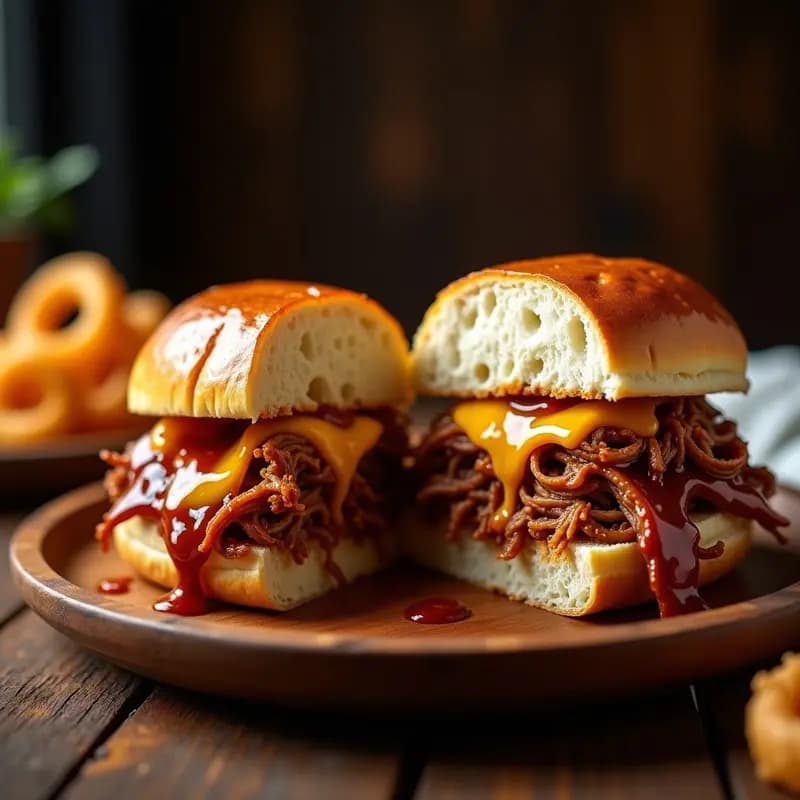 Sándwich de Pulled Pork con Queso Gouda y Cebolla Crujiente: Receta BBQ para Devorar