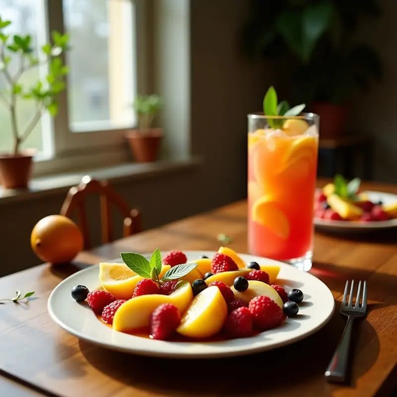 Sangría Blanca con Frutas de Temporada: Receta Veraniega Sin Alcohol Opcional