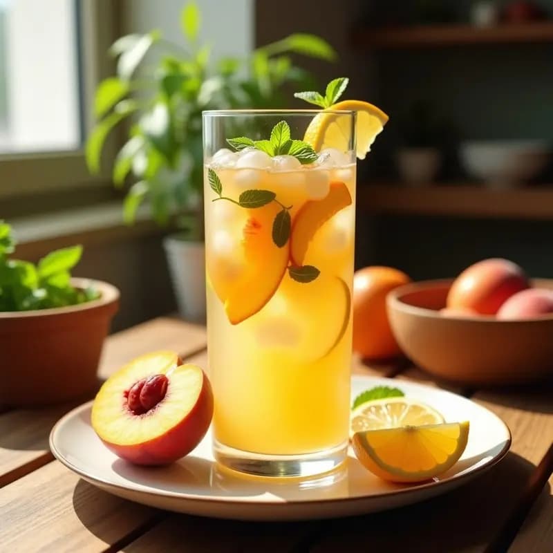Sangría Blanca de Verano con Melocotón: Cóctel Español Fresco y Afrutado