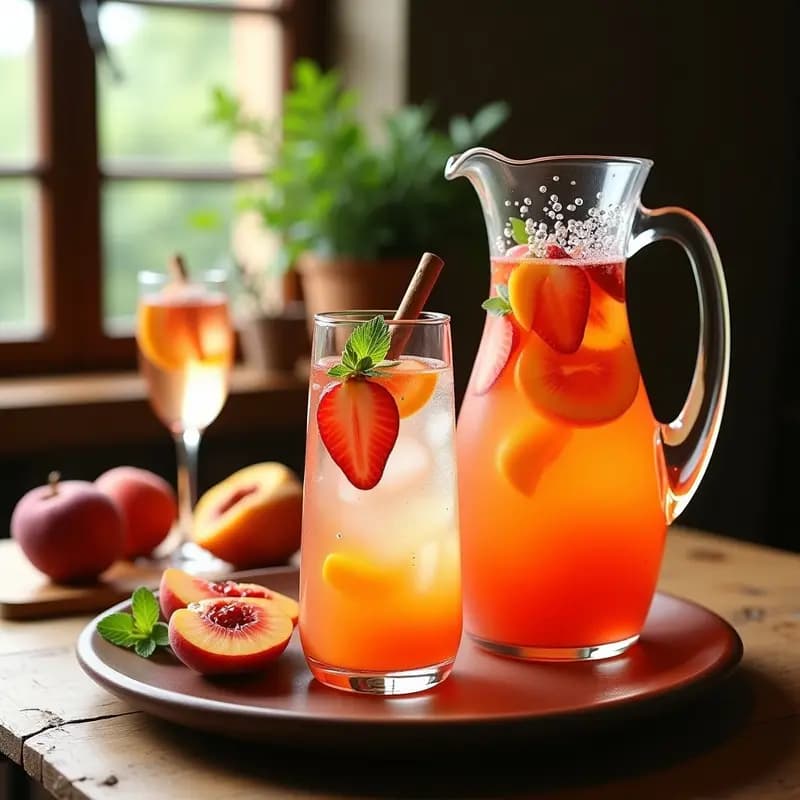 Sangría de Cava con Frutas de Temporada: Versión Espumosa para Celebrar