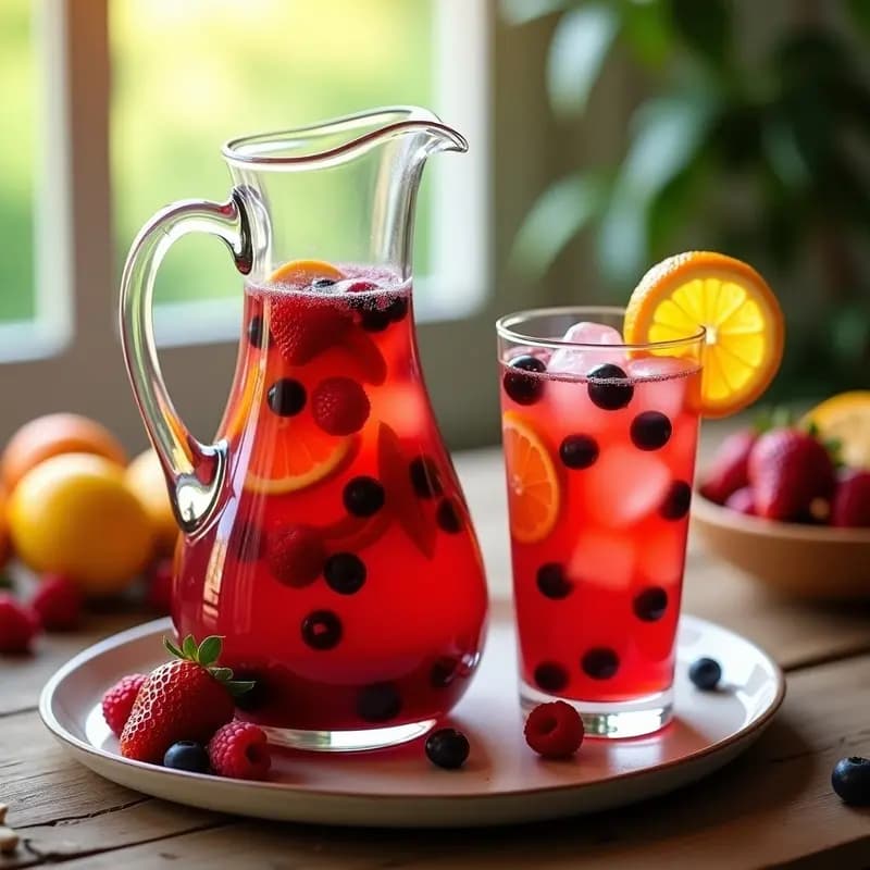 Sangría de Frutas Rojas: Receta Tradicional para Verano con Toque Cítrico