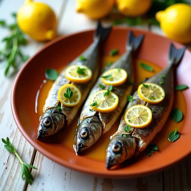 Sardinas asadas con limón y hierbabuena: receta costera baja en calorías
