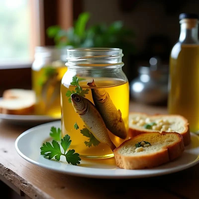 Sardinas en Escabeche con Ajo y Perejil: Receta Tradicional en Conserva para Aperitivo