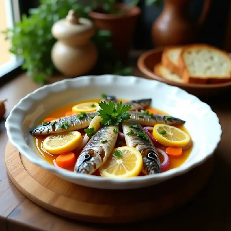 Sardinas en Escabeche con Limón y Ajo: Tapa Fría con Toque Ácido