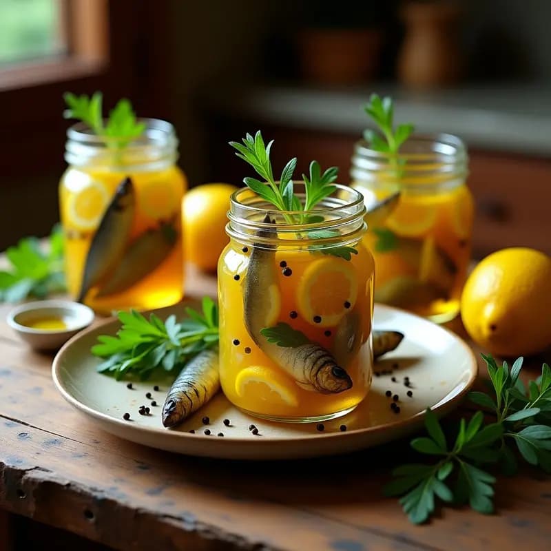 Sardinas en Escabeche con Limón y Laurel: Receta de Conserva Española y Versátil