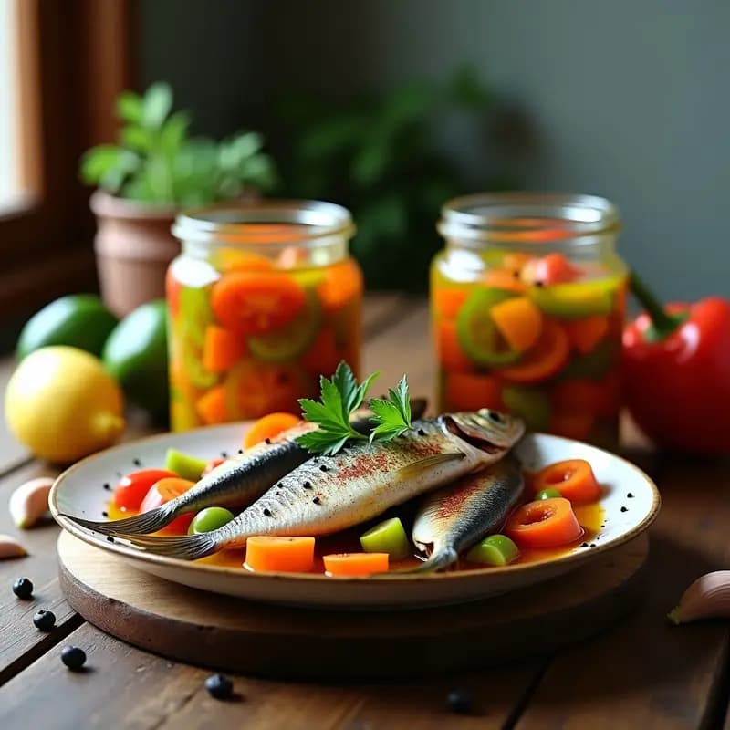 Sardinas en escabeche con pimientos: Conserva casera para disfrutar todo el año
