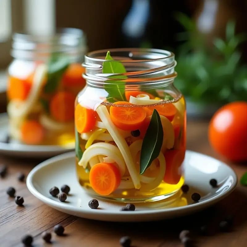 Sardinas en Escabeche con Zanahorias: Aperitivo de Bar en Frasco para Tupper