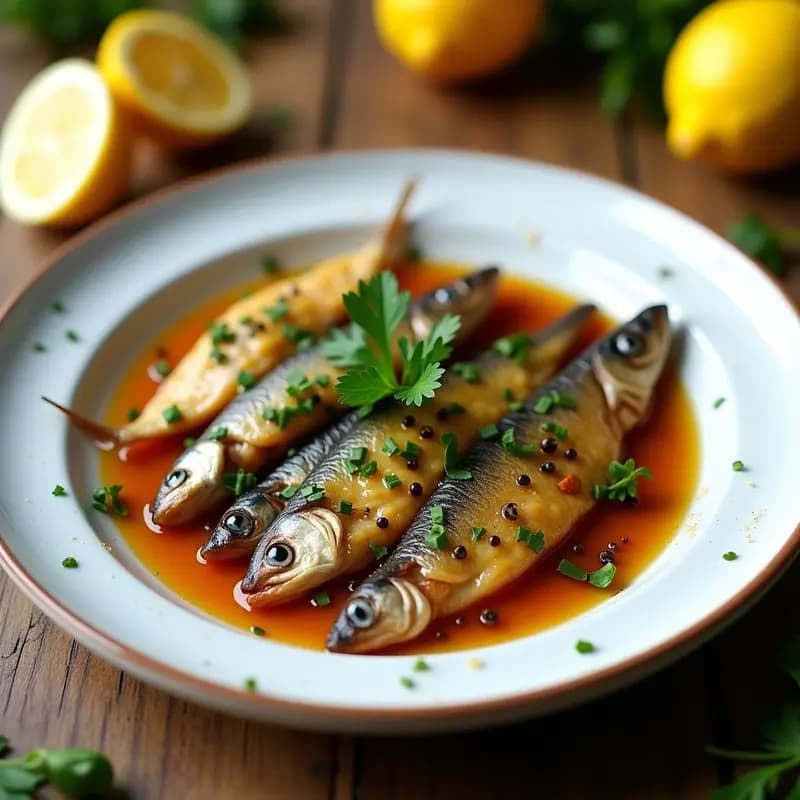 Sardinillas en Escabeche con Ajo y Perejil: Aperitivo Andaluz Sin Lactosa