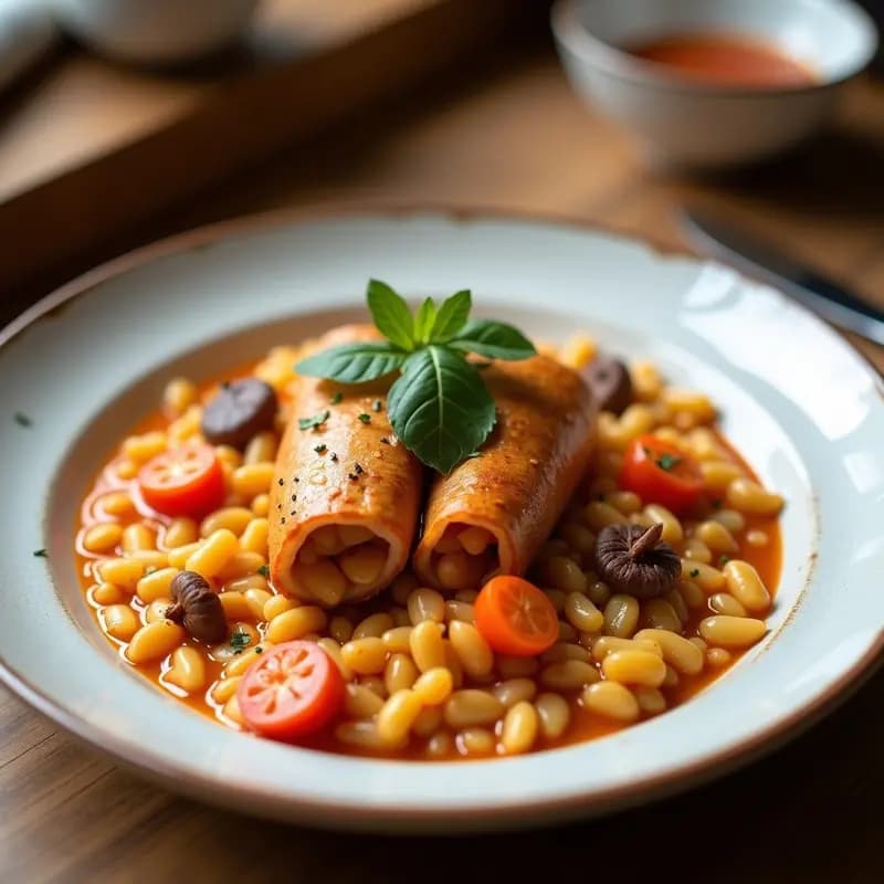 Sarma de Col Rellena de Arroz y Hongos: Receta Balcánica Vegana y Sin Gluten