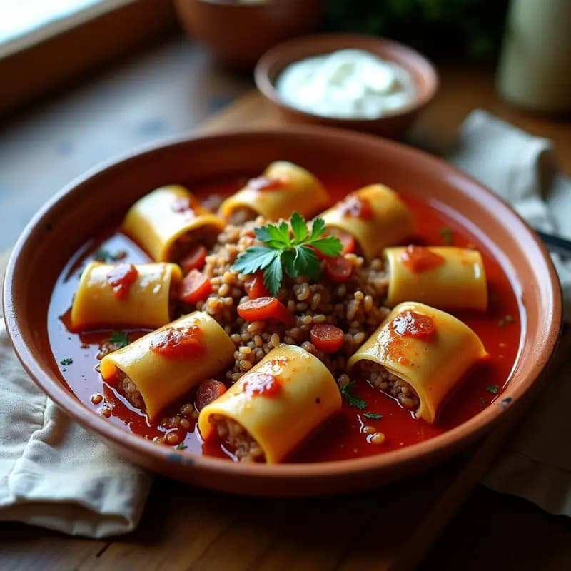 Sarma de Col Rellena de Carne y Arroz: Receta Serbia para Ocasiones Especiales
