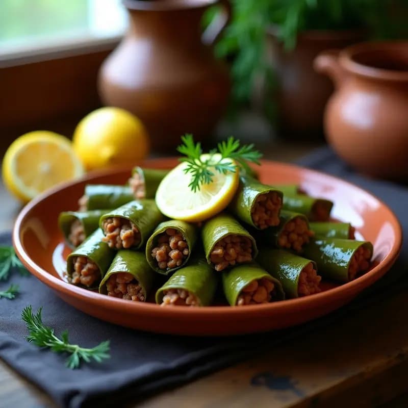 Sarmale Rumanas de Col y Carne: Rollitos de Hoja de Parra con Toque Especiado