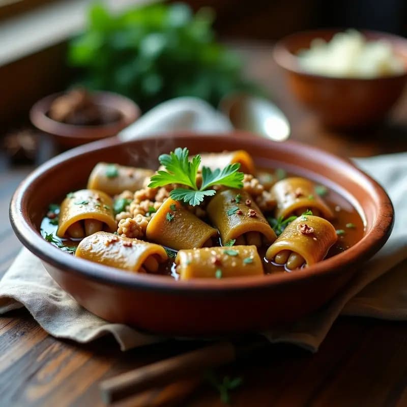 Sarmale Rumanos de Col Rellena de Arroz y Setas: Receta Tradicional Vegana