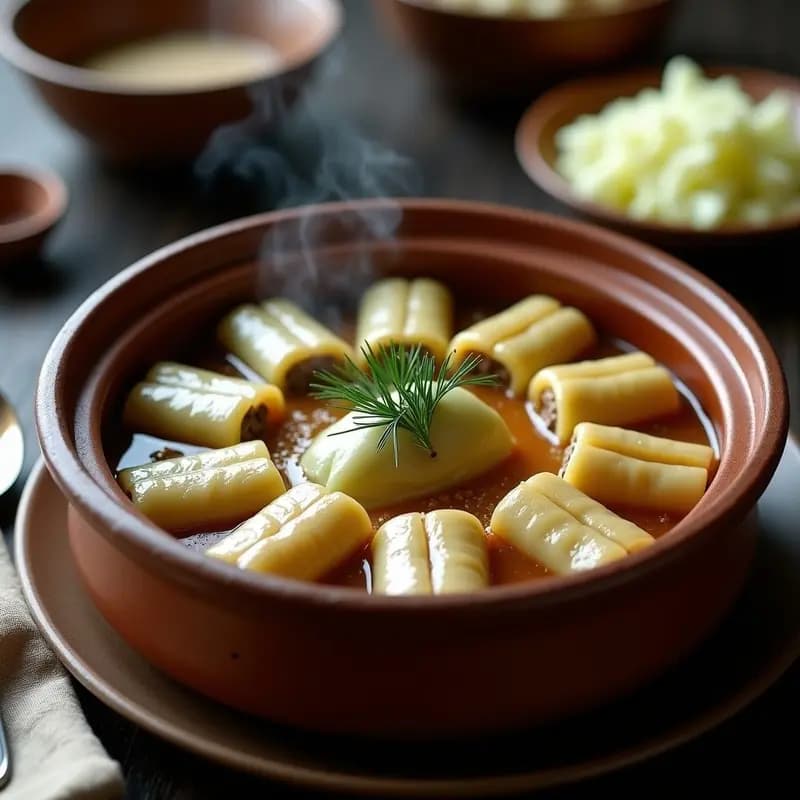 Sarmale Rumanos de Col Rellena de Cerdo y Arroz: Receta de Invierno en Olla Exprés