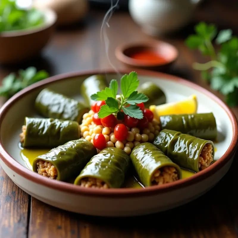 Sarmale Rumanos con Hojas de Parra y Relleno de Garbanzos: Receta Tradicional Vegana