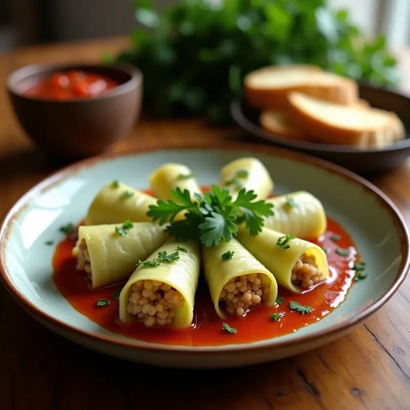Sarmale Rumanos de Repollo con Carne de Soja: Receta Vegana Tradicional