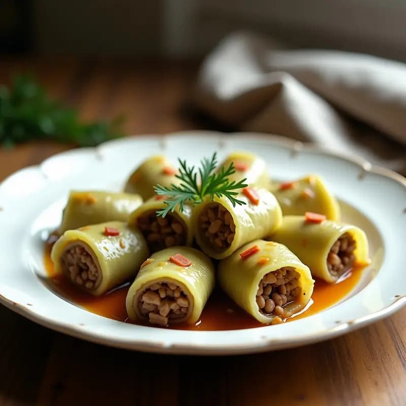 Sarmale Rumanos con Hojas de Col y Carne de Cerdo: Receta Familiar en Thermomix