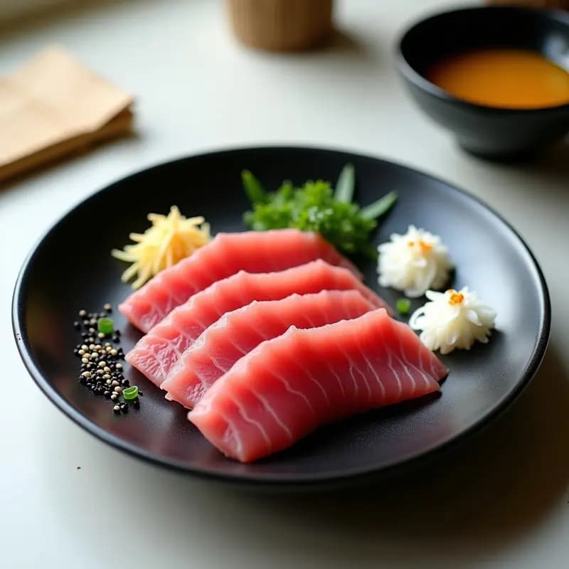 Sashimi de Atún con Salsa Ponzu y Jengibre: Receta Japonesa de Alta Cocina en 15 Minutos