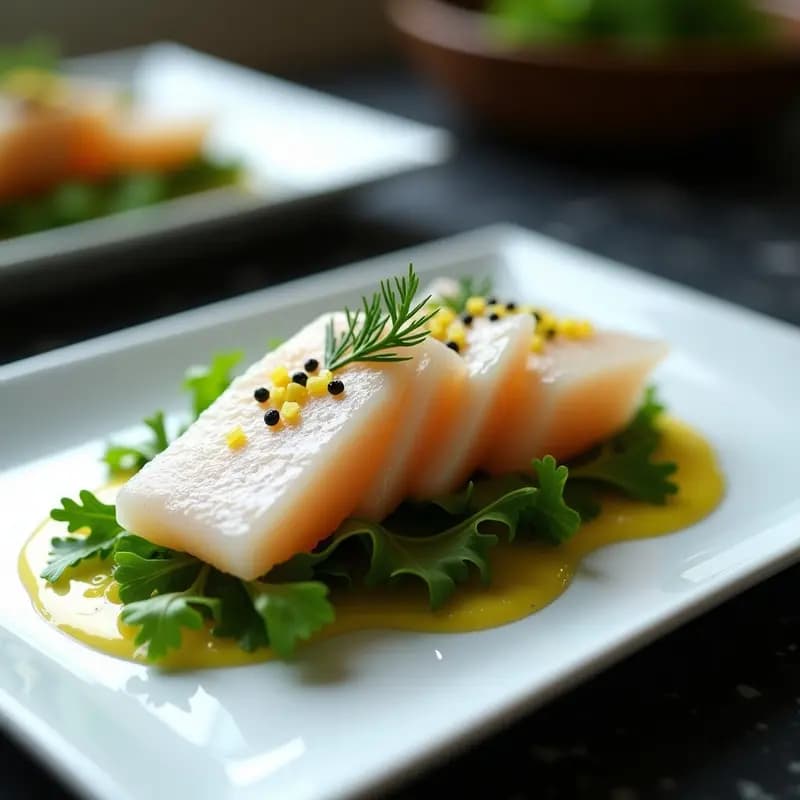 Sashimi de Corvina con Salsa de Yuzu y Cítricos: Entrante Japonés Gourmet en 15 Minutos