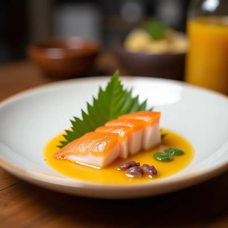 Sashimi de Mangostino con Vinagreta de Yuzu: Receta Japonesa Exótica y Refrescante