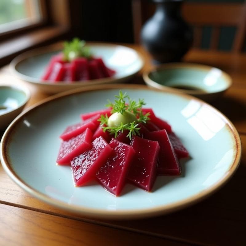Sashimi de Remolacha Marina y Wasabi: Receta Vegana Japonesa con Toque Umami