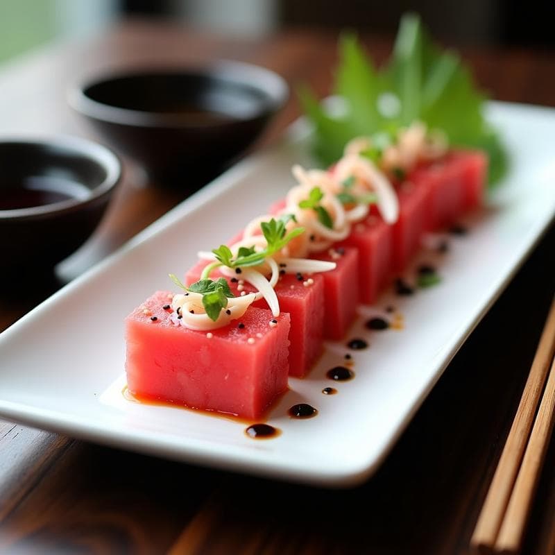 Sashimi de Sandía y Jengibre: Entrante Japonés Vegano Sin Pescado y Ultra Fresco