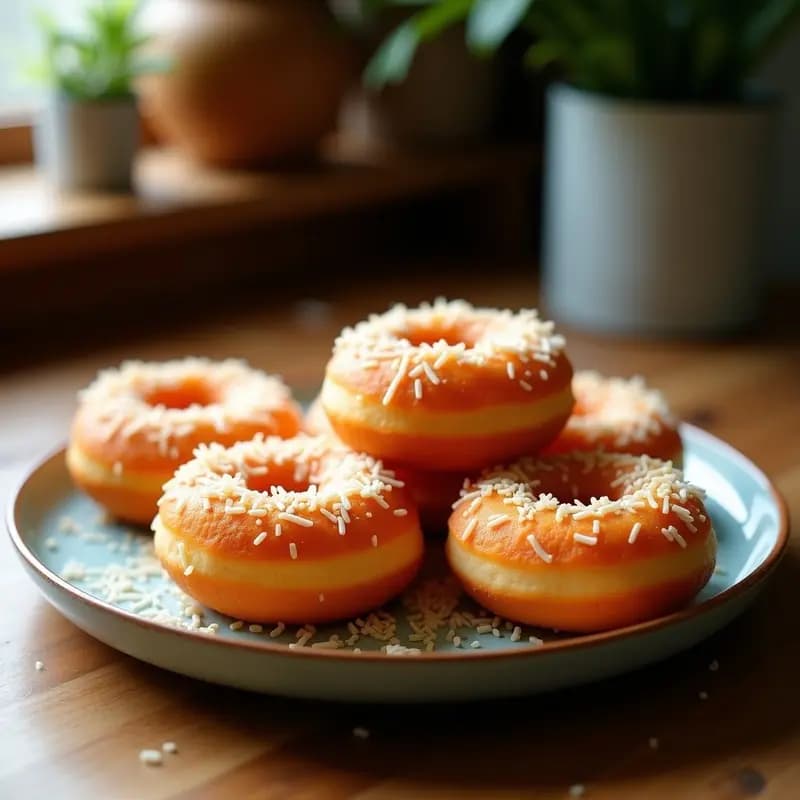 Sata Andagi de Boniato y Coco: Donas Japonesas Veganas sin Harina
