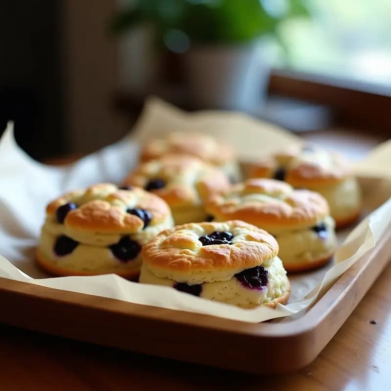 Scones de Harina de Almendra y Arándanos Liofilizados: Desayuno Keto en Thermomix