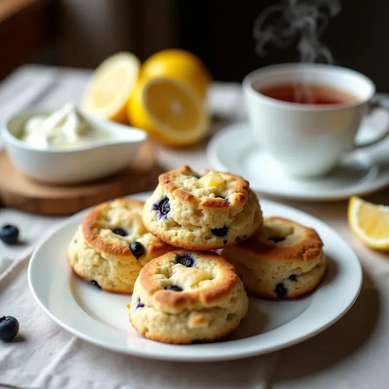 Scones Británicos de Arándanos y Limón: Receta para el Té de la Tarde Sin Gluten