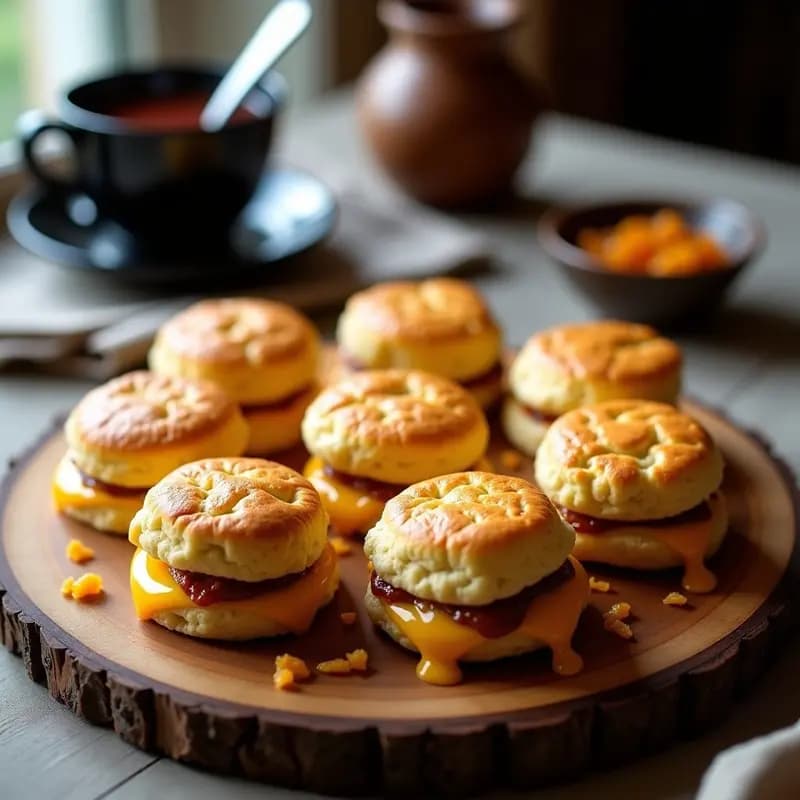 Scones Británicos de Queso Cheddar y Cebolla Caramelizada: Receta para Desayuno Salado