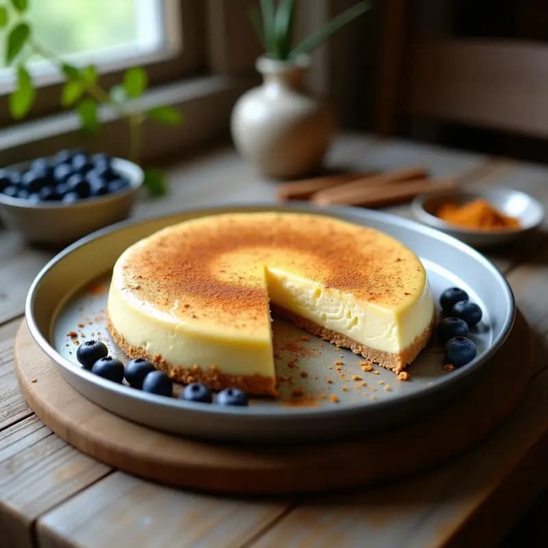 Sernik Polaco de Requesón y Vainilla: Postre Tradicional Bajo en Grasa