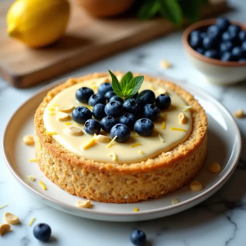 Sernik Polaco con Requesón Vegano de Anacardos: Postre Sin Horno y Sin Lactosa