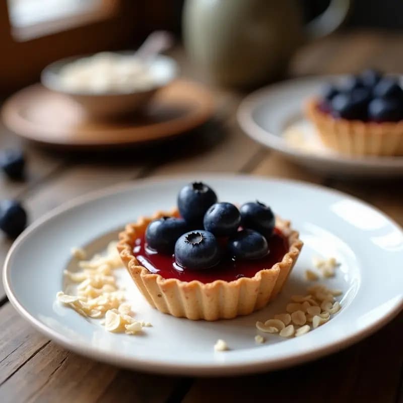 Sernik Polaco de Requesón Vegano: Postre de Queso con Arándanos y Mermelada de Frambuesa