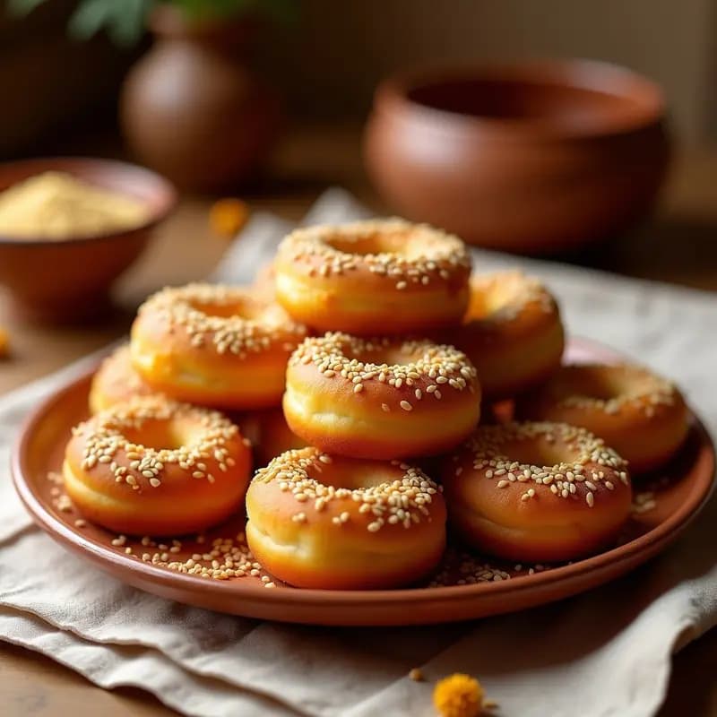 Sfenj de Harina de Garbanzo y Azafrán: Donuts Marroquíes Veganos y Sin Azúcar