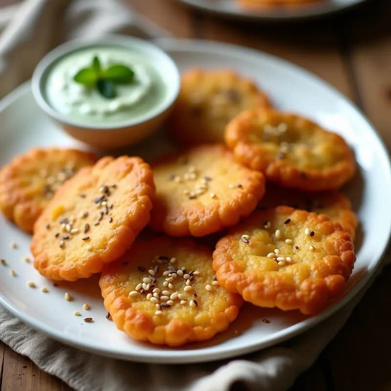 Sfinj de Harina de Garbanzo y Comino: Buñuelos Argelinos Crujientes en Airfryer