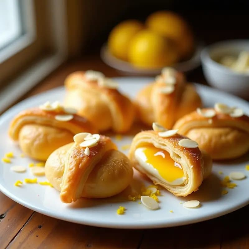 Sfogliatelle Italianas Rellenas de Queso Mascarpone y Limón: Postre Napolitano en 15 Minutos