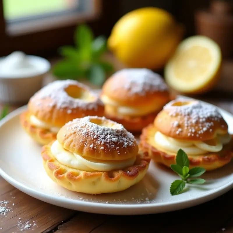 Sfogliatelle de Ricotta y Limón: Postre Napolitano Crujiente y Sin Azúcar Añadida