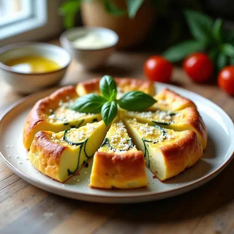 Sformato de Calabacín y Queso Parmesano: Receta Italiana Light al Horno