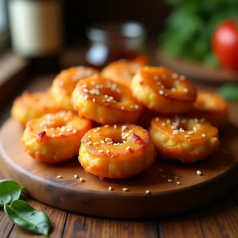 Shakoy Filipino de Camarones y Calabaza: Aperitivo Crujiente y Dulce-Salado