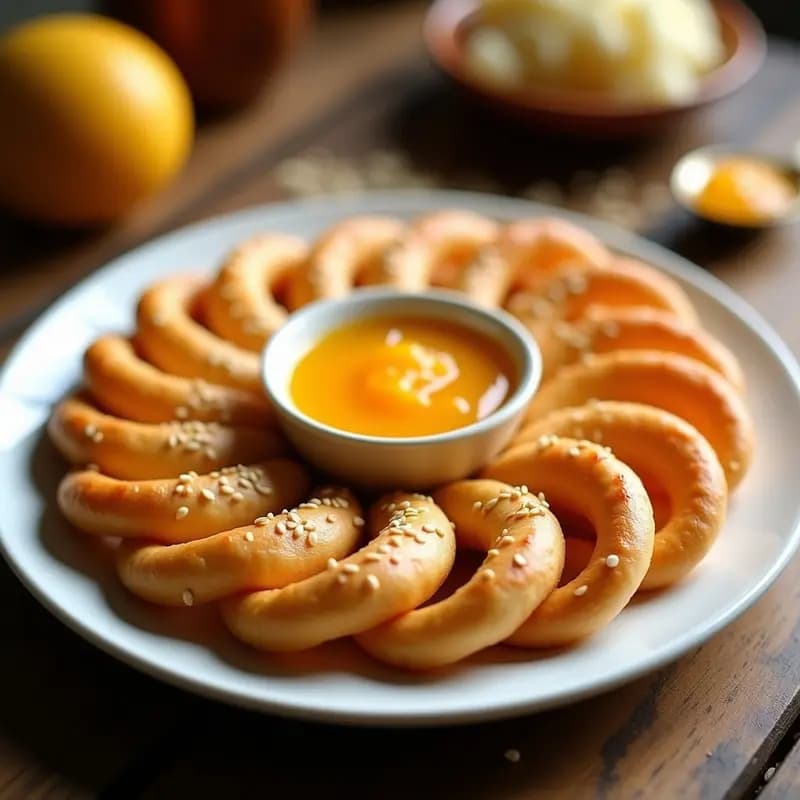 Shakoy Filipino con Mermelada de Mango: Desayuno Asiático Crujiente y Dulce