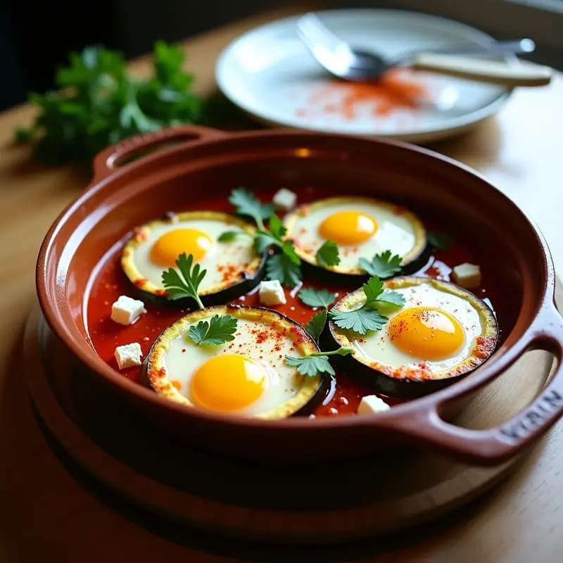 Shakshuka de Calabacín y Queso de Cabra: Receta Israelí con Toque Gourmet