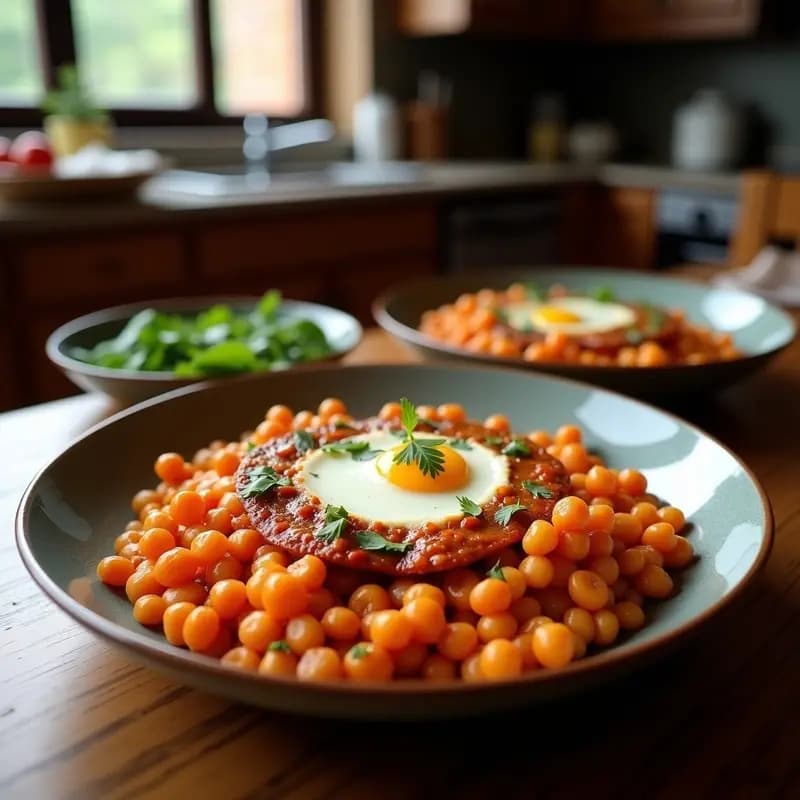 Shakshuka de Calabaza y Garbanzos: Receta Túnez Vegana y Reconfortante en Olla Lenta