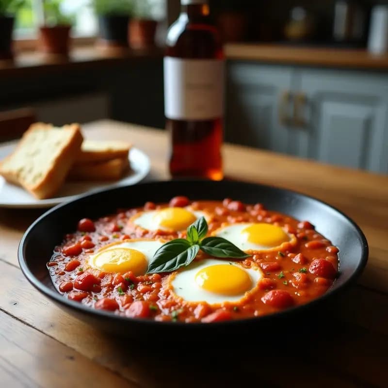 Shakshuka de Espárragos Blancos y Huevo de Codorniz: Desayuno Libanés Keto y Cosa