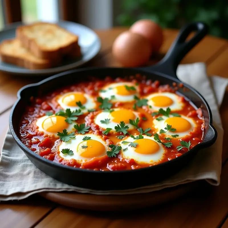 Shakshuka con Huevos de Codorniz y Meridiano: Receta Tunisiana en 15 Minutos