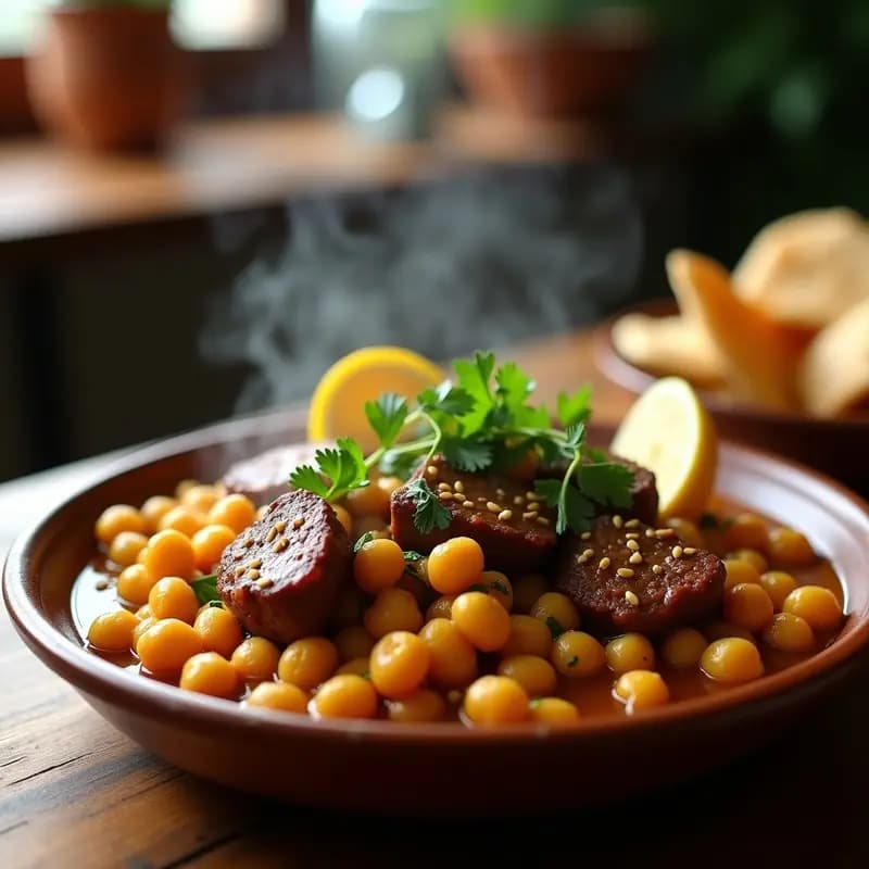 Shawarma de Cordero con Garbanzos: Receta Árabe en Olla Express y Alta en Proteína