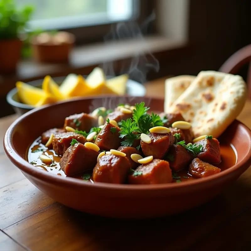 Shawarma de Cordero al Estilo Libanes: Receta en Olla con Especias Ras el Hanout y Limón