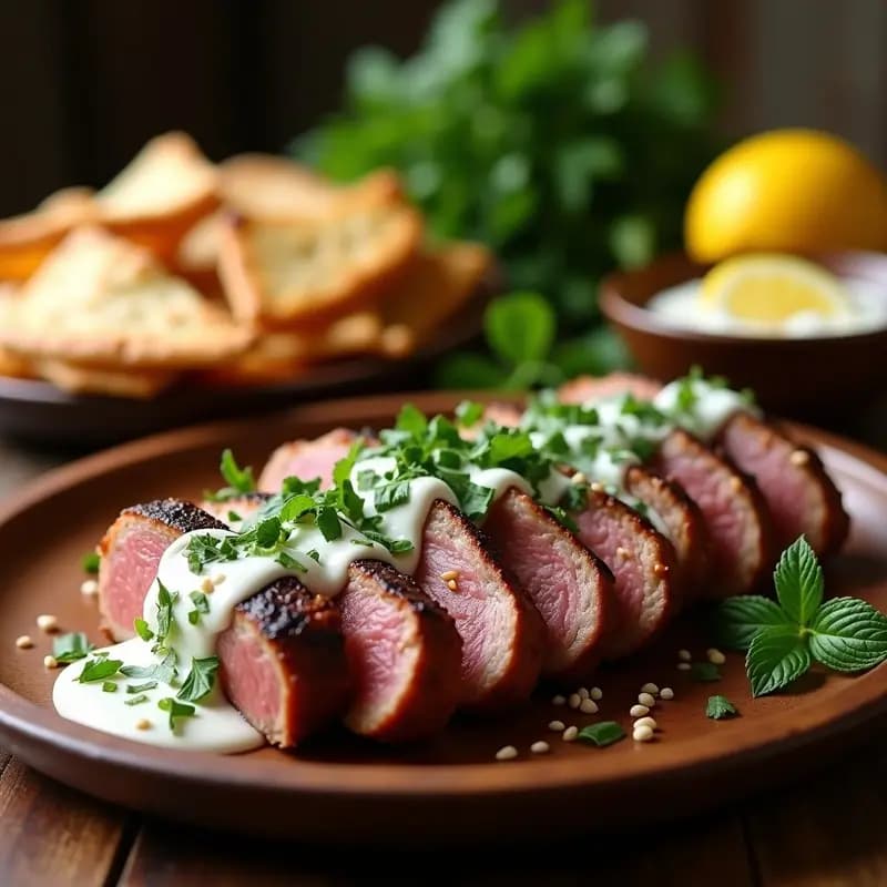 Shawarma de Cordero con Salsa de Ajo y Limón: Receta Árabe Auténtica y Jugosa
