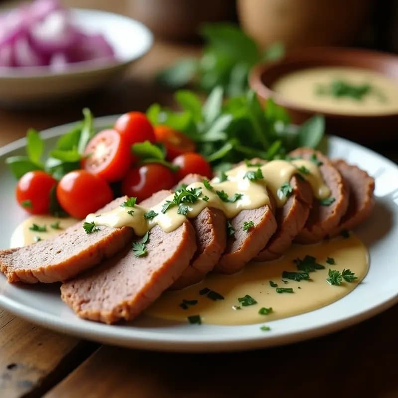 Shawarma de Cordero con Salsa de Ajo y Tahini: Receta Libanesa en Airfryer y Sin Harina