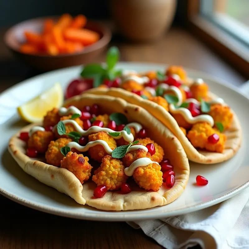 Shawarma de Garbanzos y Coliflor: Versión Vegana del Clásico Árabe
